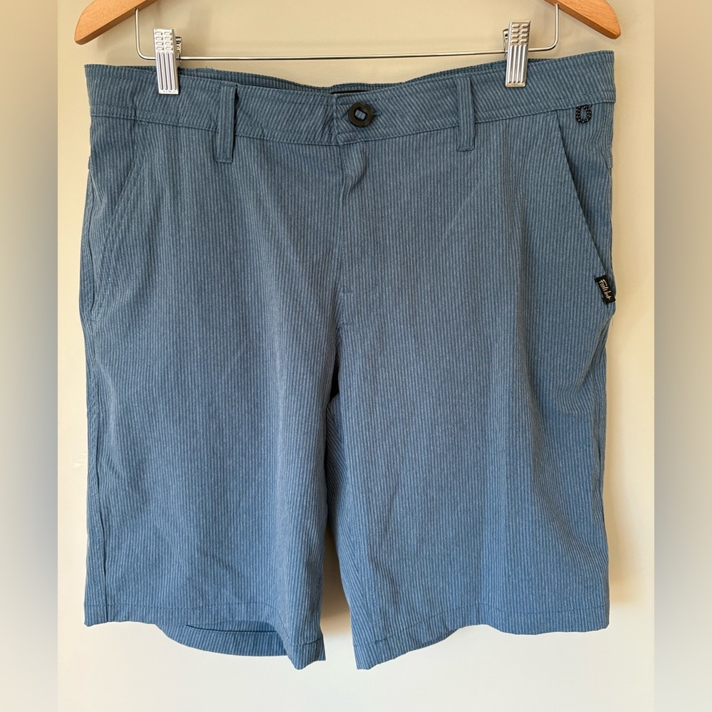 FarWest Blue Striped Shorts, Men’s 34